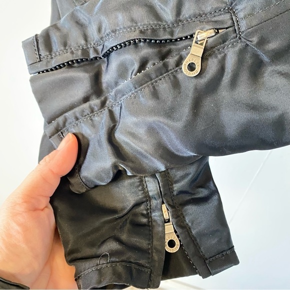 Harley Davidson Embroidered Skull Wings Satin Bomber Jacket Biker Moto Large - Picture 10 of 16